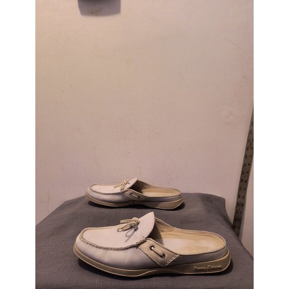 TOMMY BAHAMA Women's 9 M Blue Chamois Leather Slip-On Style Mule Slide - Picture 3 of 9